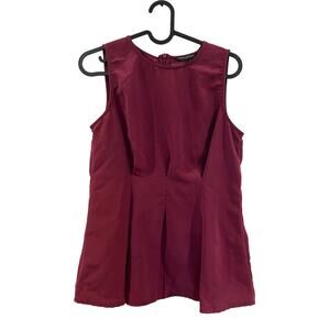 Maroon banana republic flared skirt
